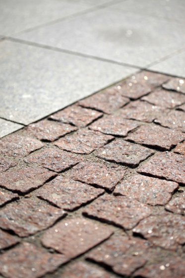 Detail of historic cobblestones